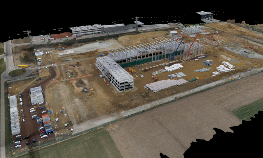 Laser scanning of a construction site – Skanska S.A.