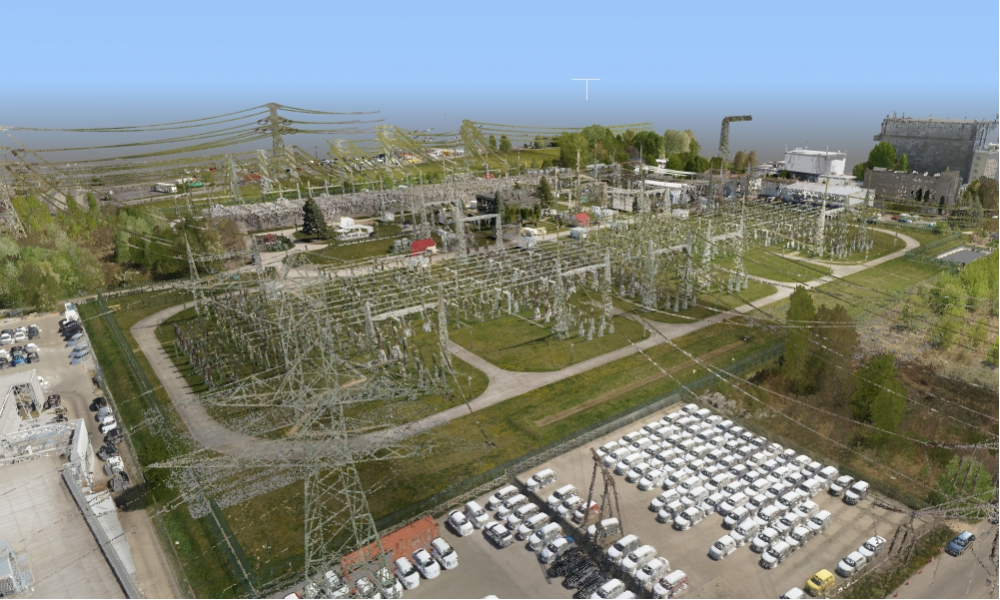 Scanning of electrical substation: Warsaw - Mory